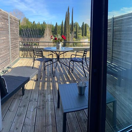 Les Terrasses D'Aix - Studio Avec Grande Terrasse Privee Éguilles Kültér fotó