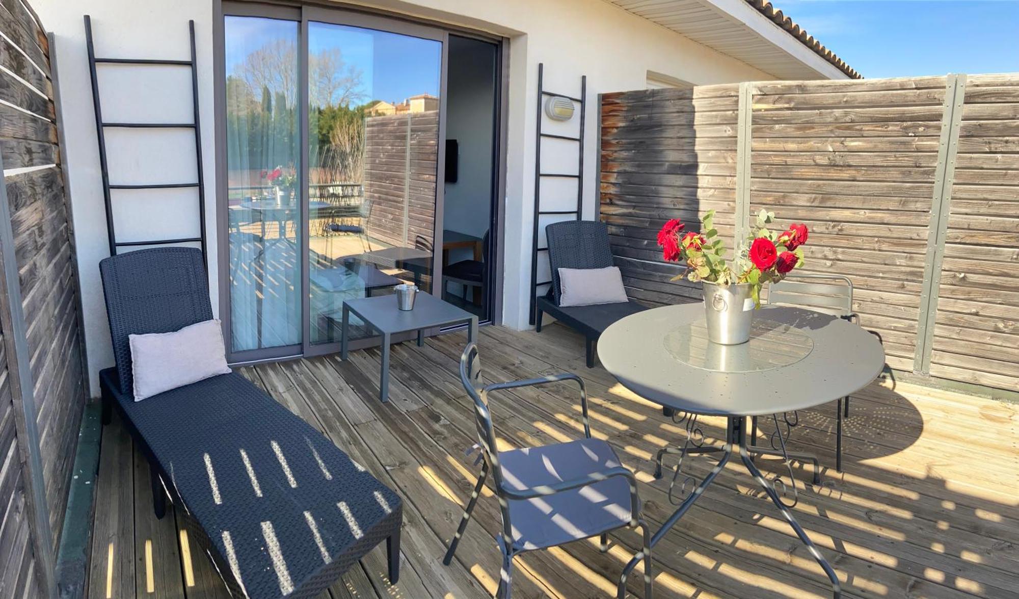 Les Terrasses D'Aix - Studio Avec Grande Terrasse Privee Éguilles Kültér fotó